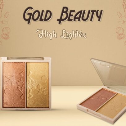 GOLD BEAUTY HIGHLIGHTER 2 IN 1